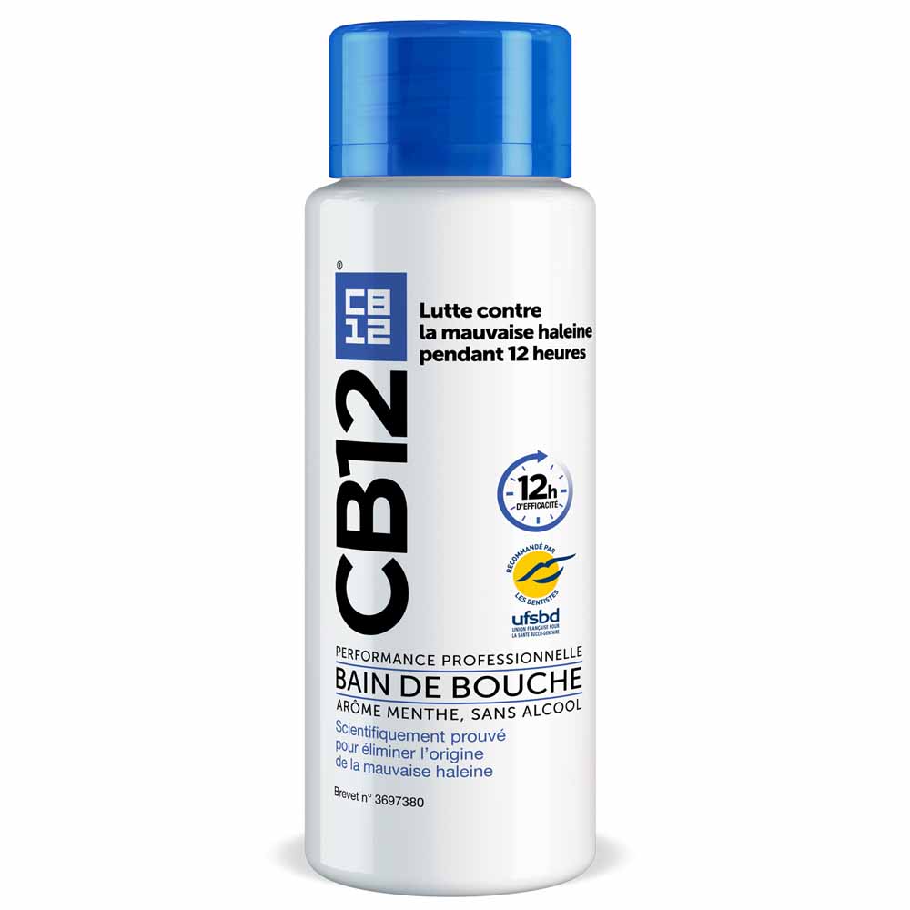 Cb12 Bain De Bouche 12h d'Haleine Fraîche Sans Alcool Arôme Menthe 250ml