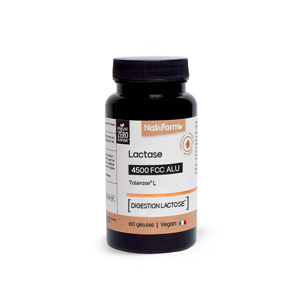 Nat&Form Nutraceutiques Premium Lactase 60 Gélules