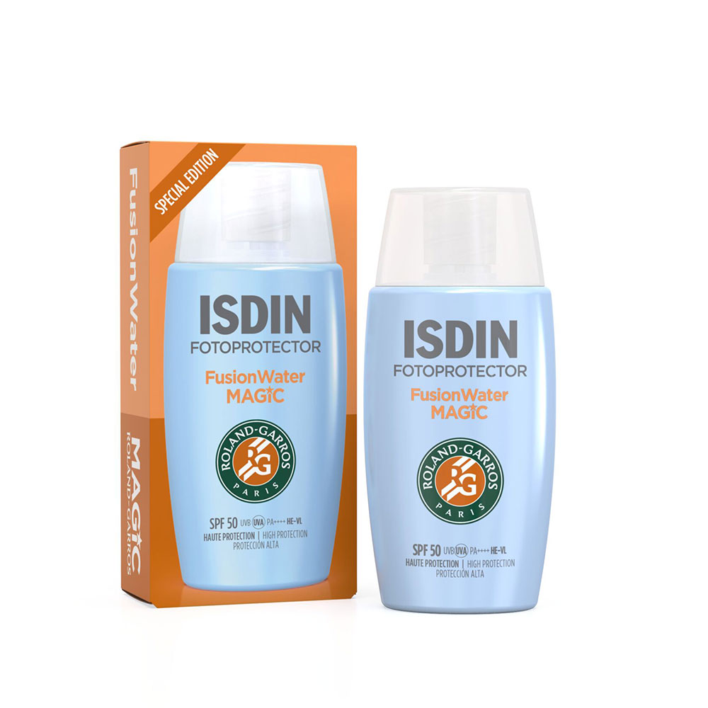 Isdin Fotoprotector Fusion Water Magic Protection Solaire SPF50 Édition Limitée Roland Garros 50ml