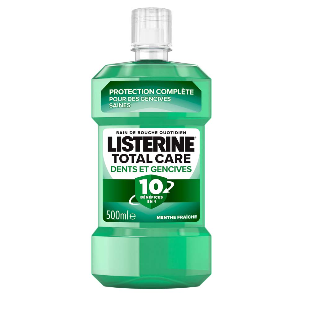 Listerine Bain De Bouche Protection Dents Et Gencives Menthe Fraîche 500ml