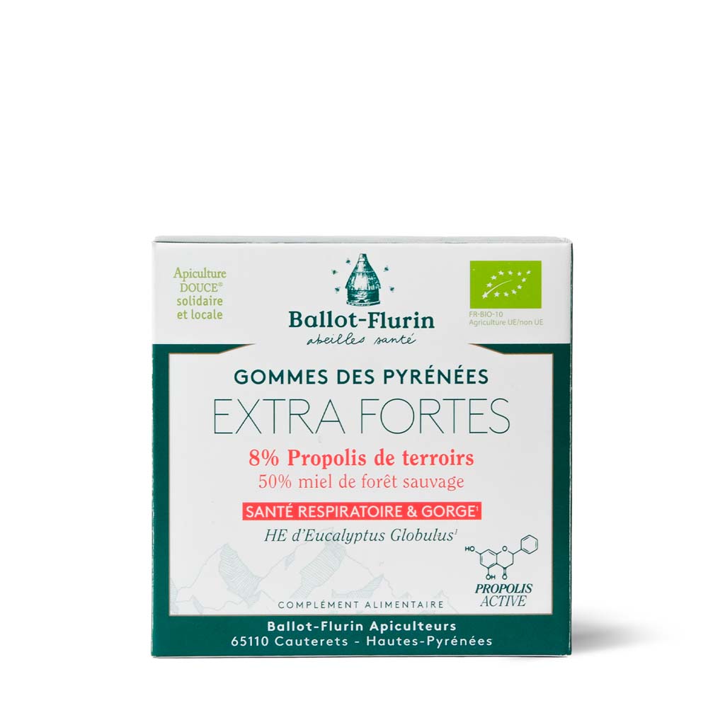 Ballot-Flurin Gommes Extra Fortes Des Pyrénées Eucalyptus 50% De Miel 30g