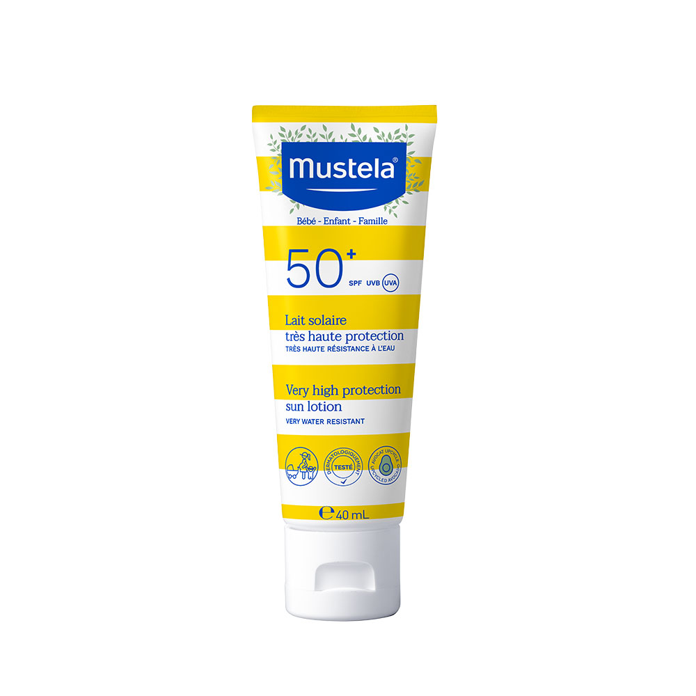 Mustela Lait solaire Très Haute Protection SPF50+ 40ml