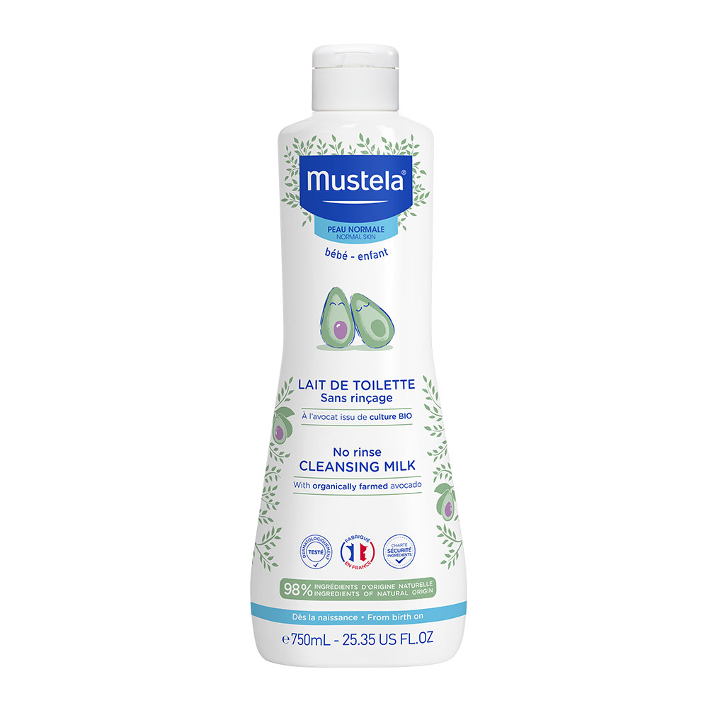 Mustela Lait De Toilette Sans Rincage Peaux Normales 750ml