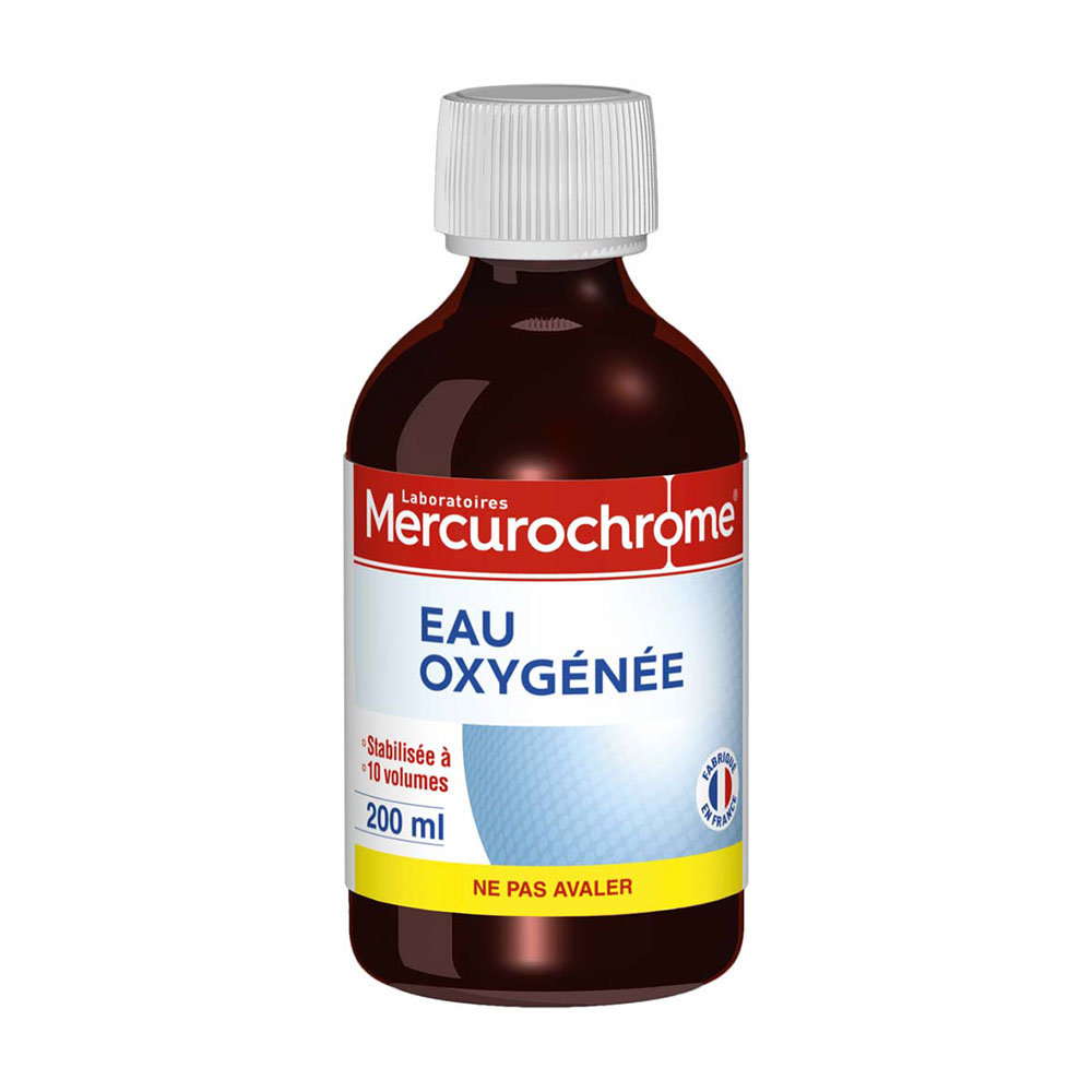 Mercurochrome Eau Oxygenee Stabilisee A 10 Volumes 200ml