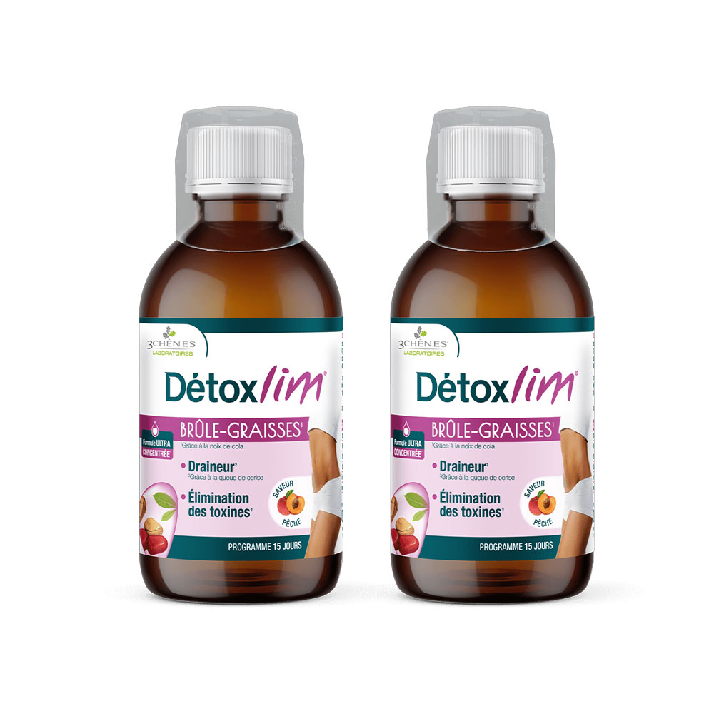 3 Chênes DETOXLIM Brûle-Graisses Offre Spécial 2x500ml