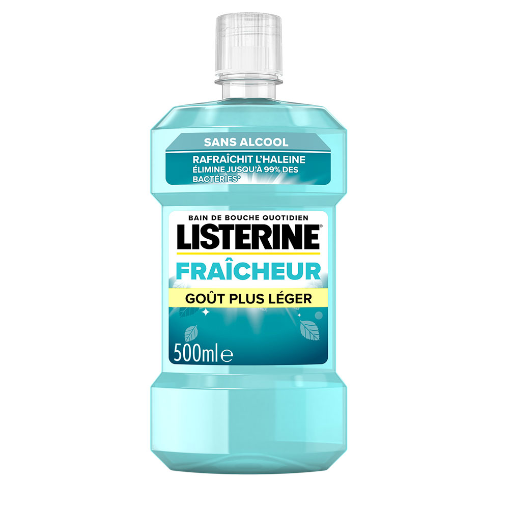 Listerine Bain De Bouche Fraîcheur Sans Alcool Menthe Douce 500ml