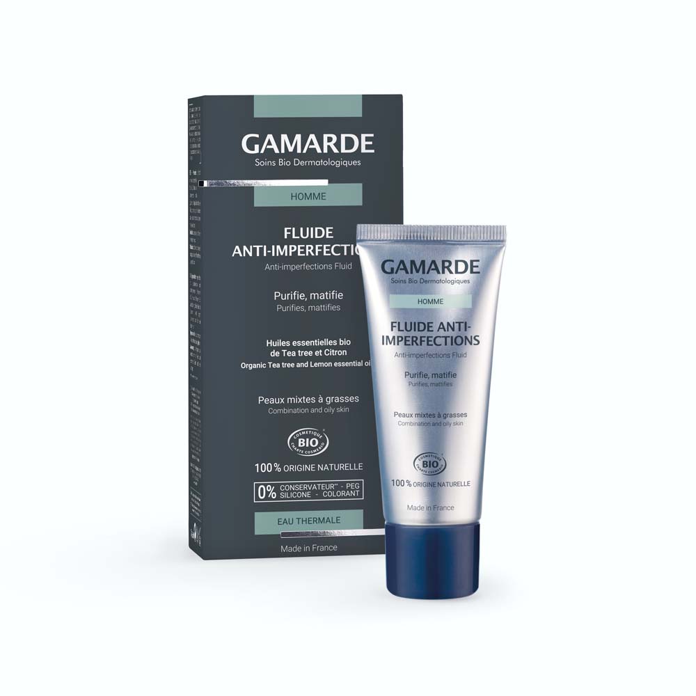 Gamarde Homme Fluide Anti-imperfections Bio 40ml