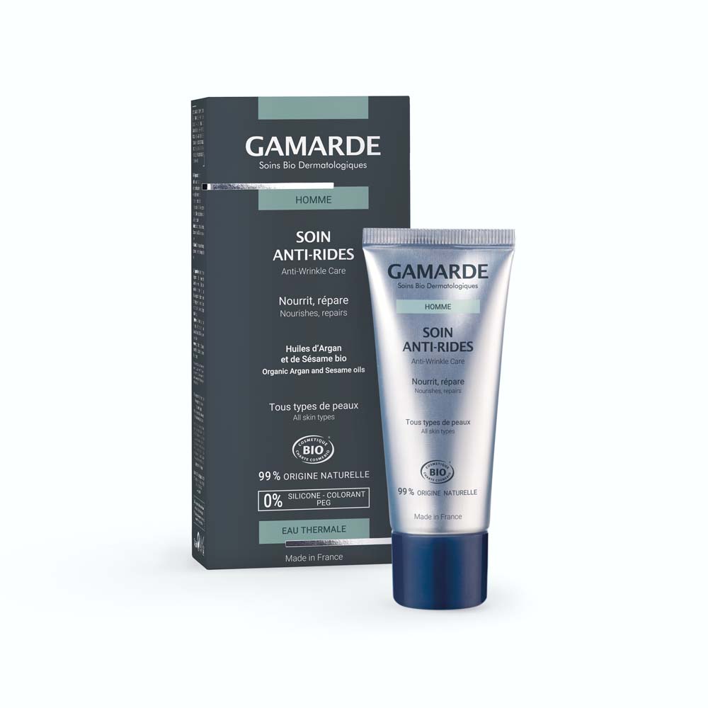 Gamarde Homme Soin Anti-rides Nourrissant Reparateur Bio 40ml