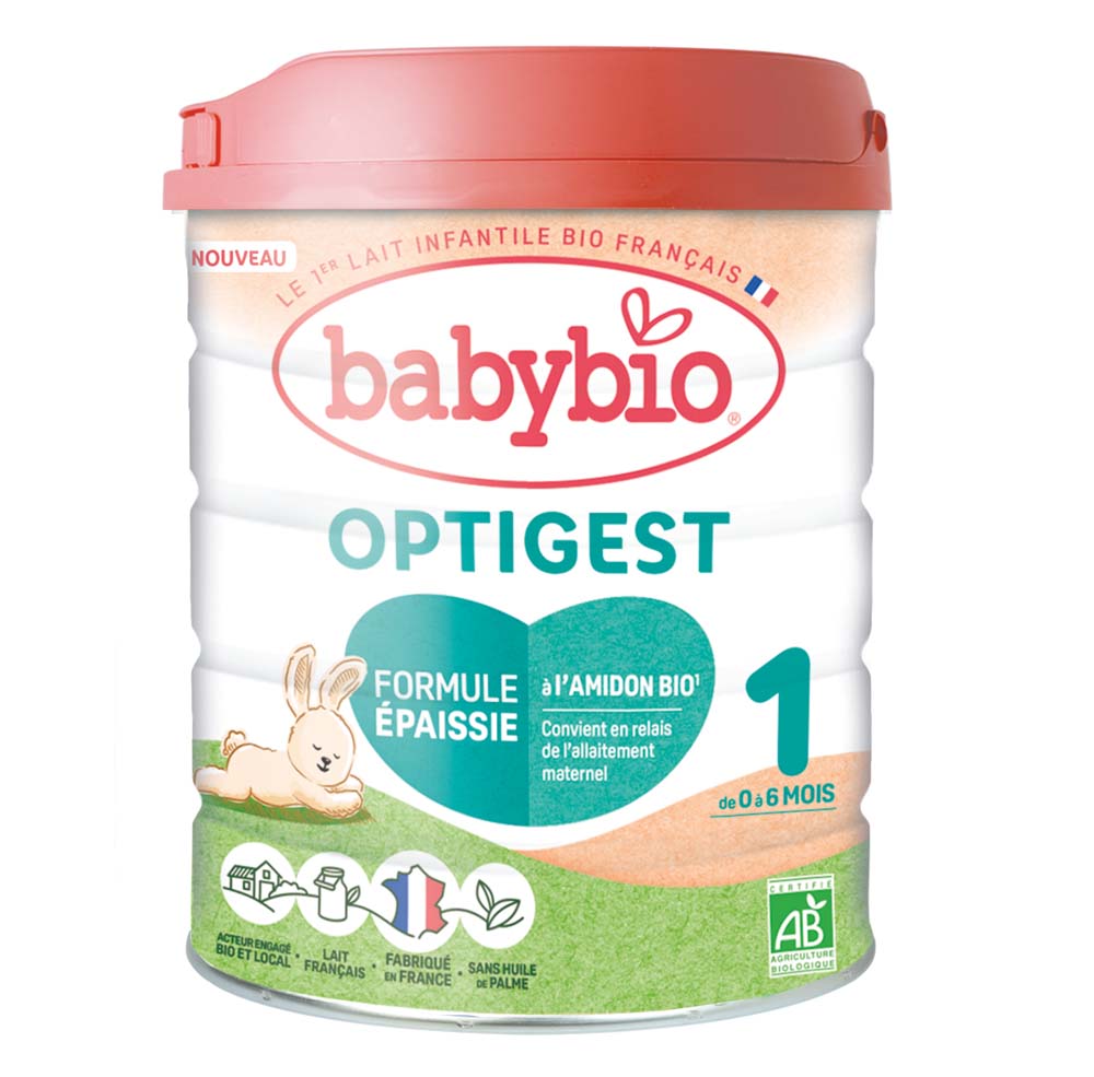 Babybio Laits Infantiles Optigest 1 En Poudre Formule Épaissie De 0 À 6 Mois 800g
