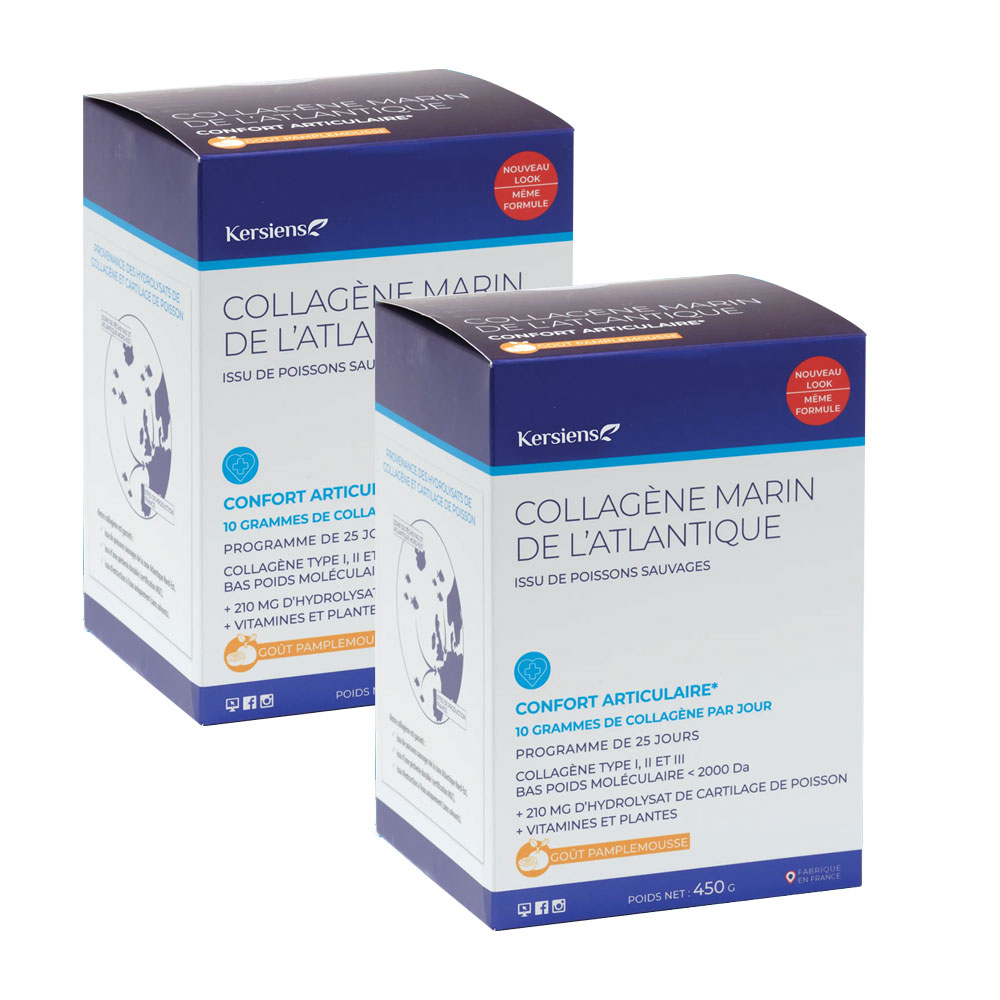 Kersiens Collagène Marin de l'Atlantique Confort Articulaire 2x450g