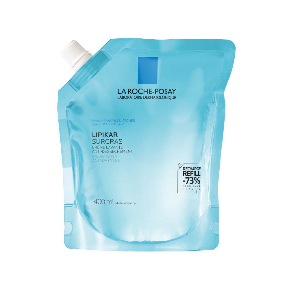 La Roche-Posay Lipikar Recharge Surgras Crème lavante anti-dessèchement Peaux Sèches à Très Sèches 400ml