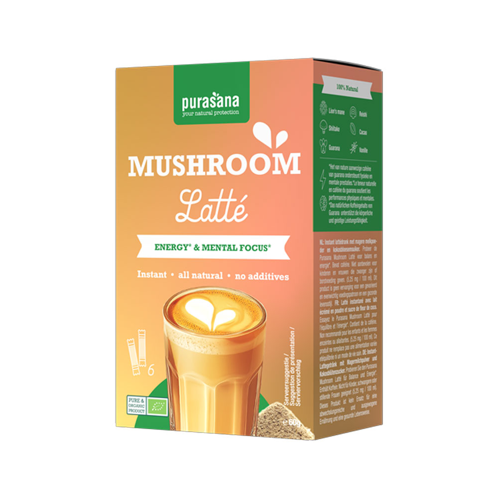 Purasana Mushroom Latté Instantané 6x10g