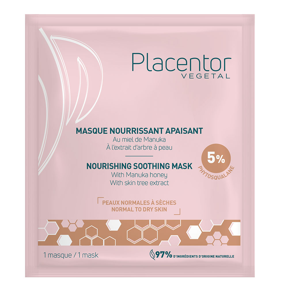 Placentor Végétal Masque nourrissant apaisant Peaux normales à sèches 25g