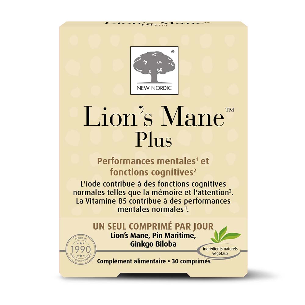 New Nordic Lion's Mane Plus 30 Comprimés