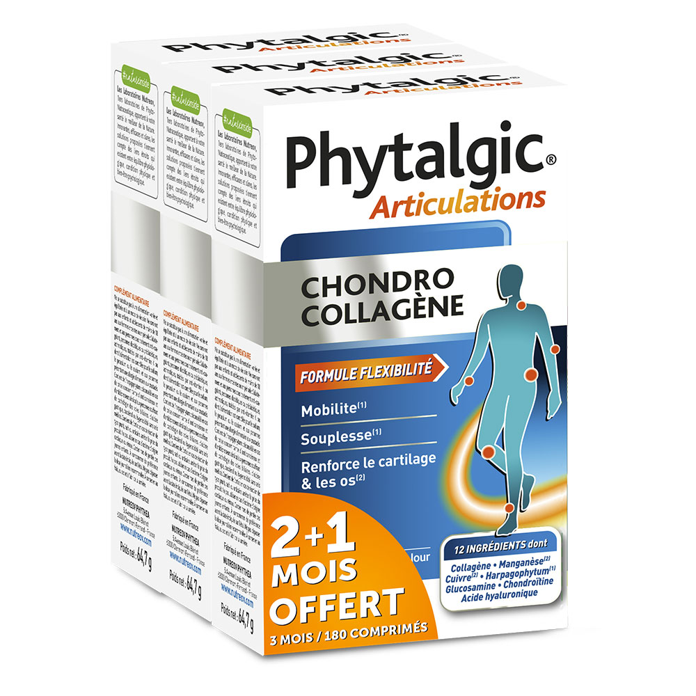 Nutreov Phytalgic Articulations 2+1 Mois OFFERT 180 comprimés