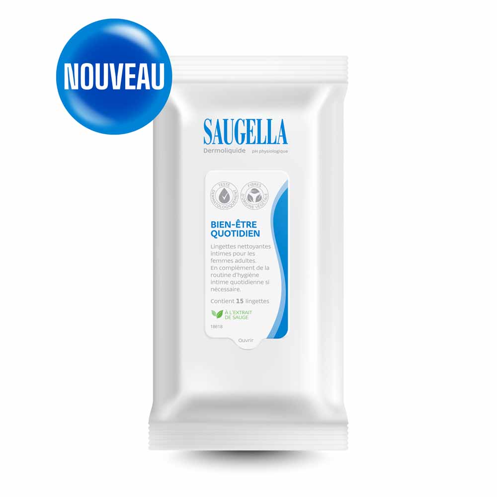 Saugella Dermoliquide Lingettes Intimes x15