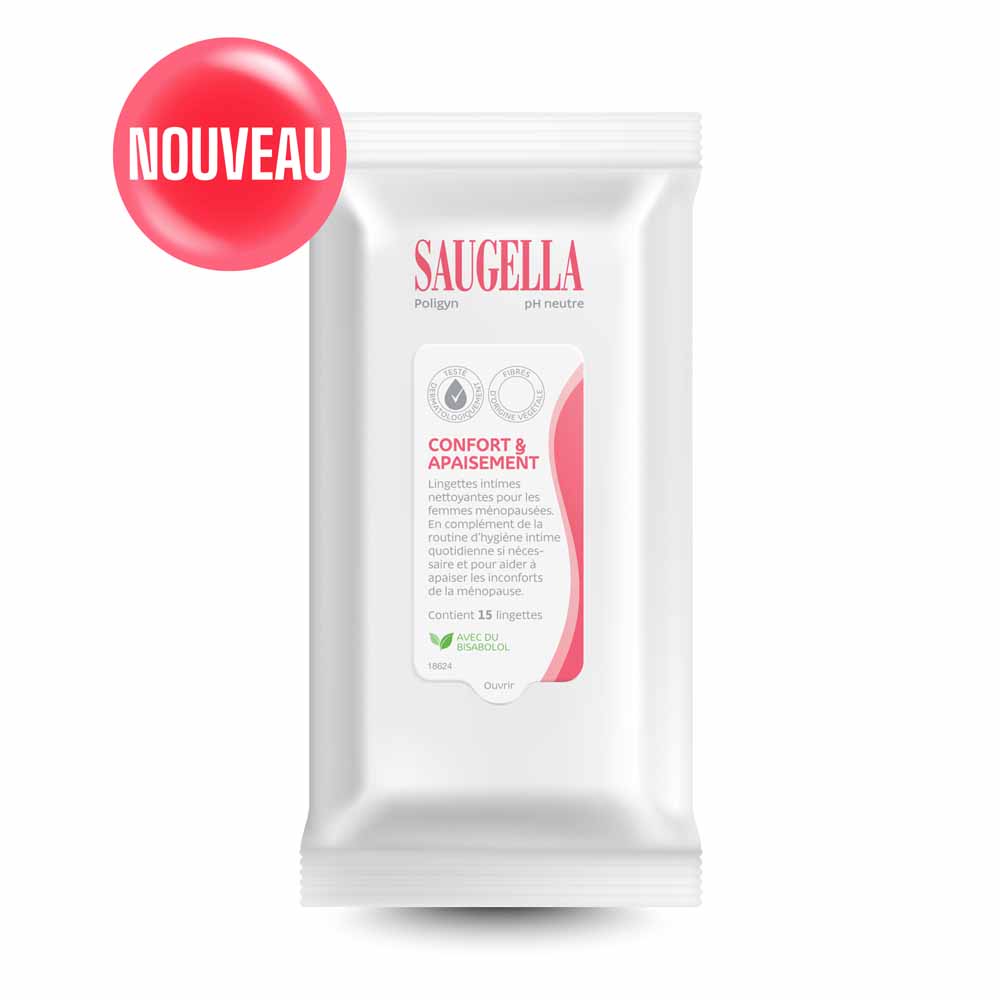 Saugella Poligyn Lingettes Intimes avec Bisabolol x15