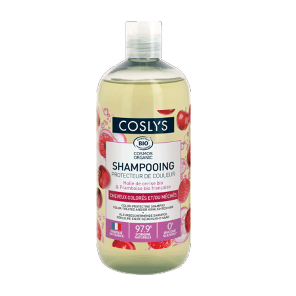 Coslys Shampooing Protecteur de Couleur Bio Cheveux colorés et méchés 500ml