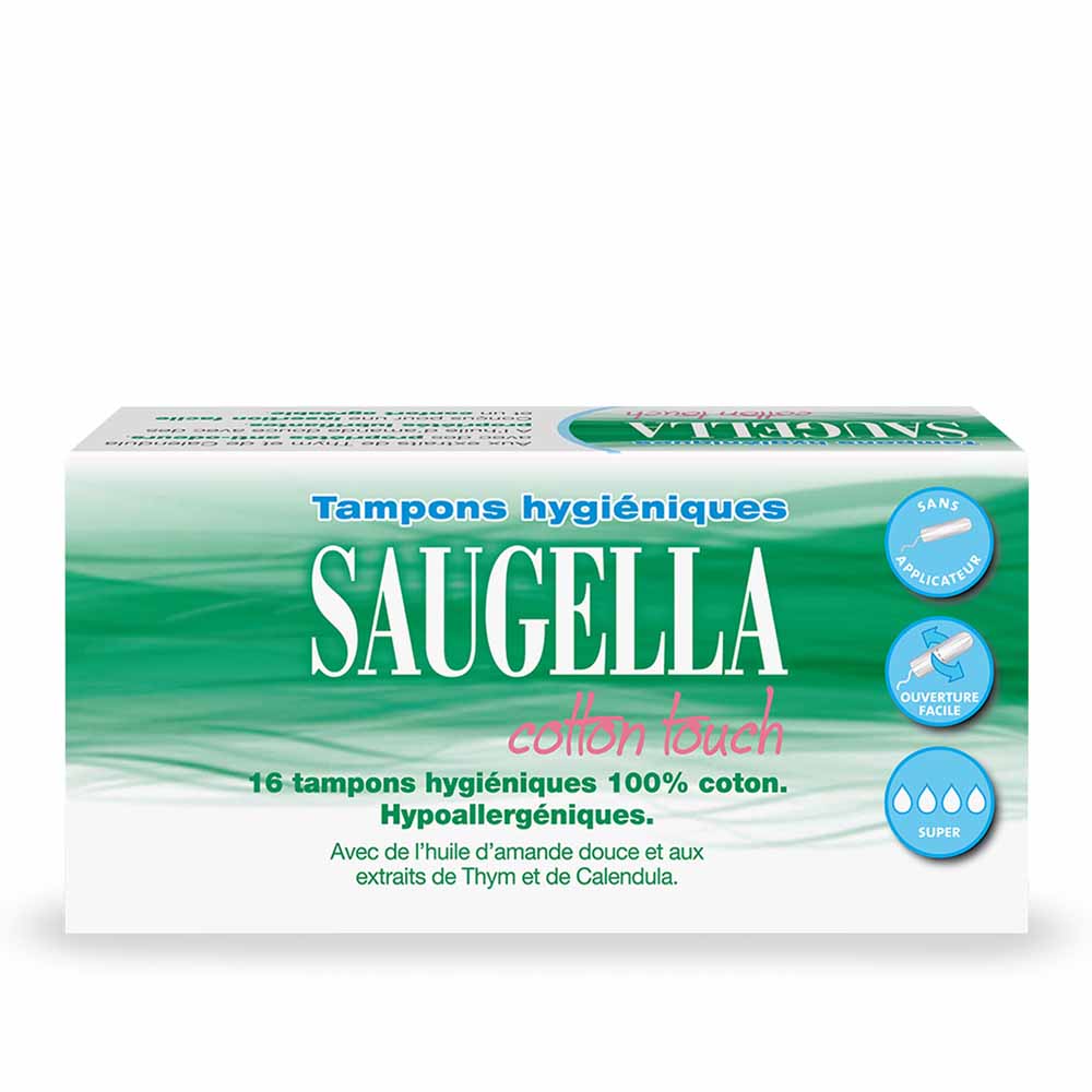 Tampons Hygieniques Super x16 CottonTouch Flux Abondant Saugella