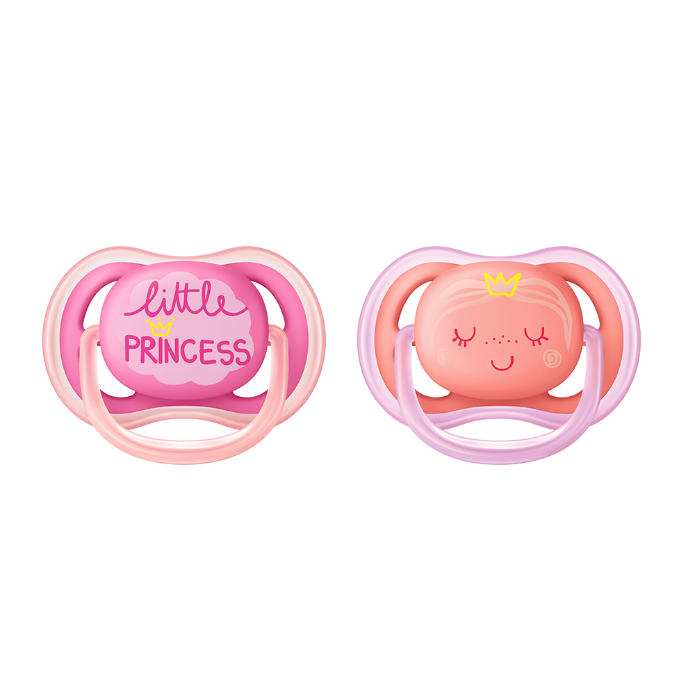 Avent Ultra-Air Sucettes symétriques silicone 6 à 18 Mois x2