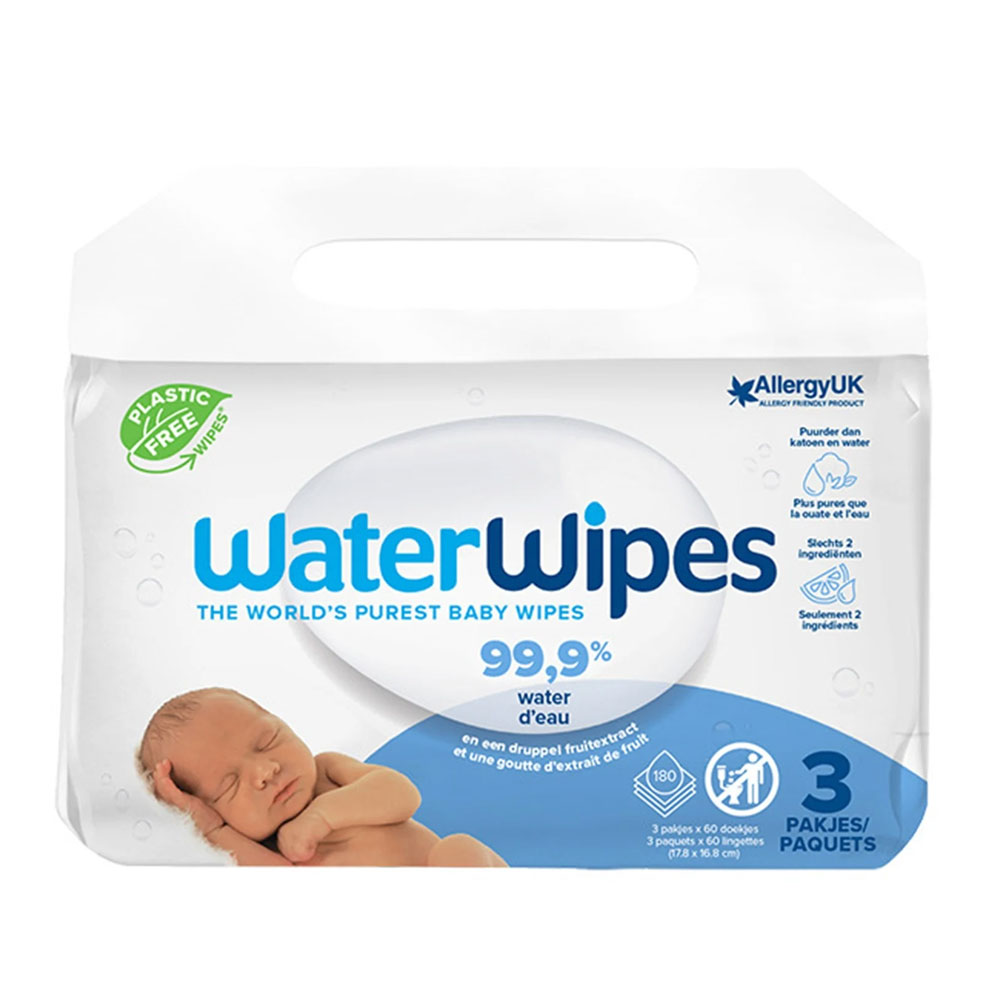 Waterwipes Lingettes Bébé 3x60
