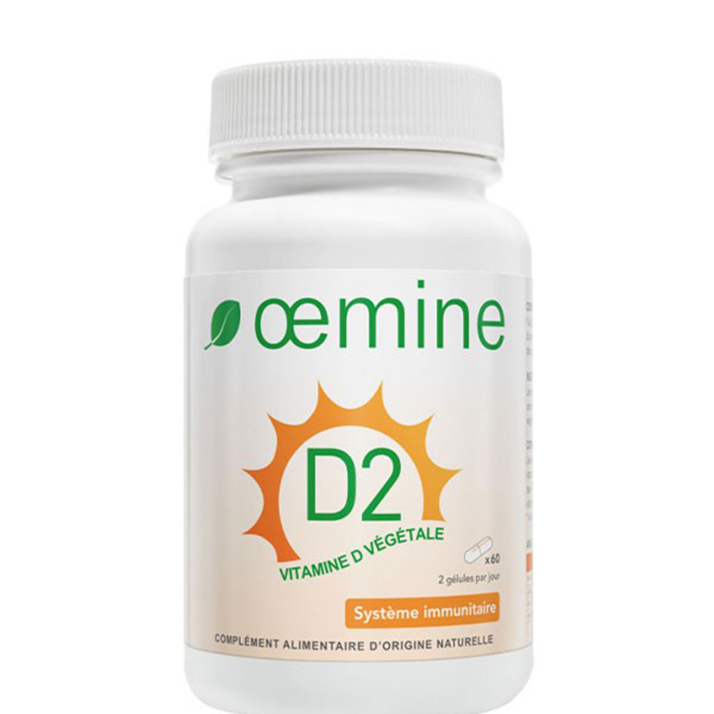 Oemine D2 Vitamine D Végétale 60 gélules