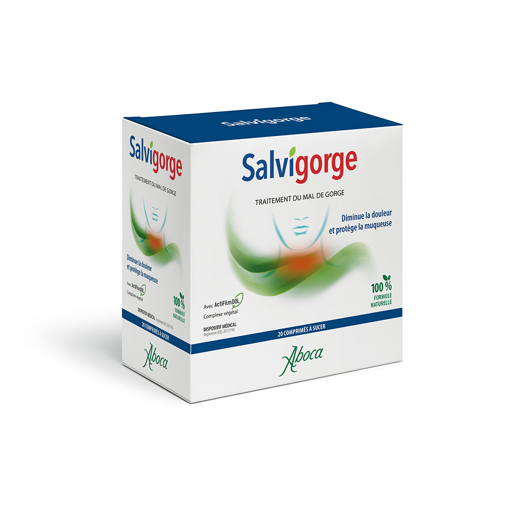 Aboca ORL Salvigorge Douleur Gorge 20 Comprimes