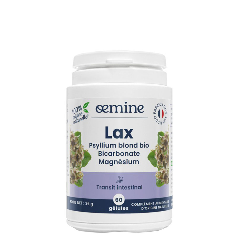 Oemine Lax Psyllium Blond Bio 60 gélules