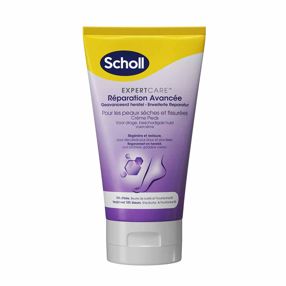 Scholl Expert Care Crème Pieds Réparation Avancée Peaux Sèches et Fissurées 150ml