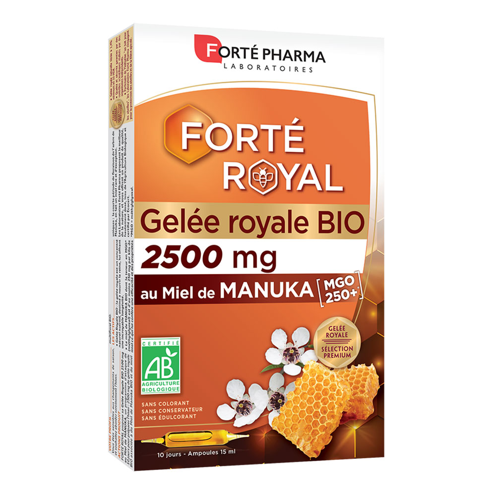 Forté Pharma Forté Royal Bio 2500 mg au Miel de Manuka 10 ampoules
