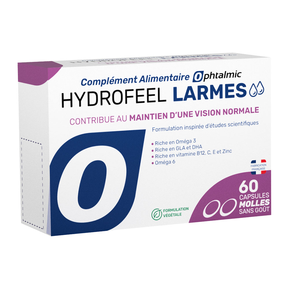 Ophtalmic Hydrofeel Larmes Maintien d'une vision normale 60 capsules