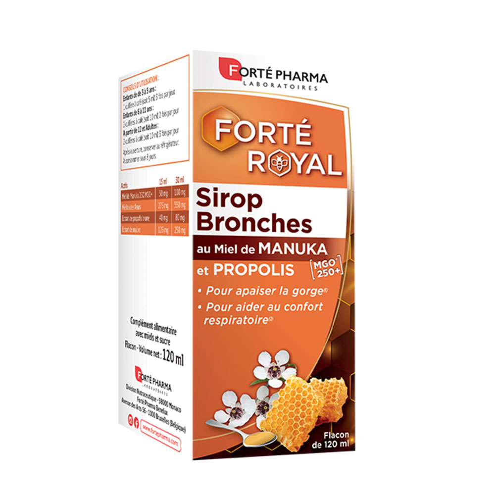 Forté Pharma Forté Royal Sirop Bronches au Miel de Manuka & Propolis 120ml