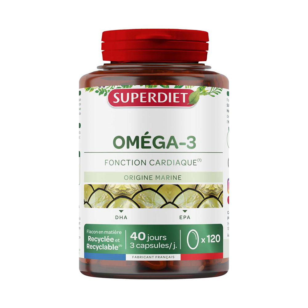Superdiet Oméga 3 120 Capsules