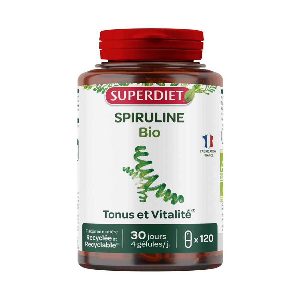 Superdiet Spiruline Bio 120 Gélules