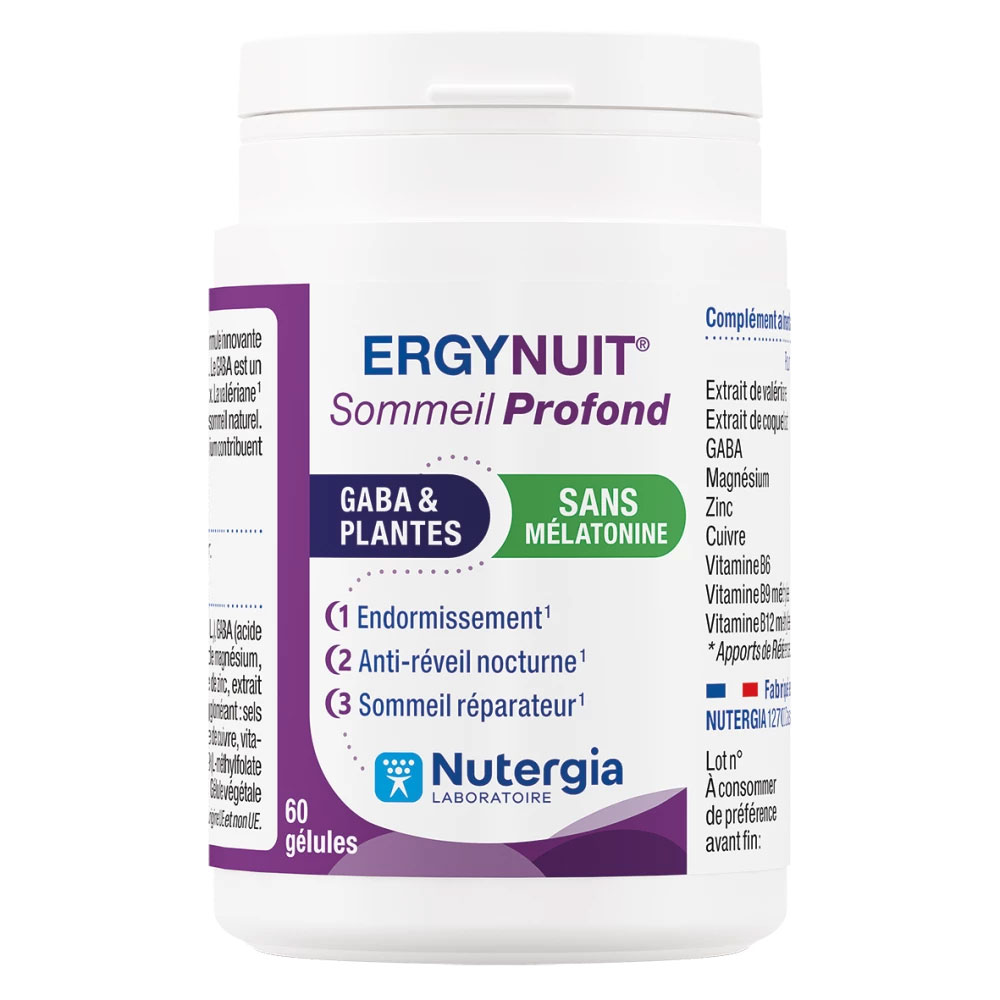 Nutergia Ergynuit Sommeil Profond 60 gélules