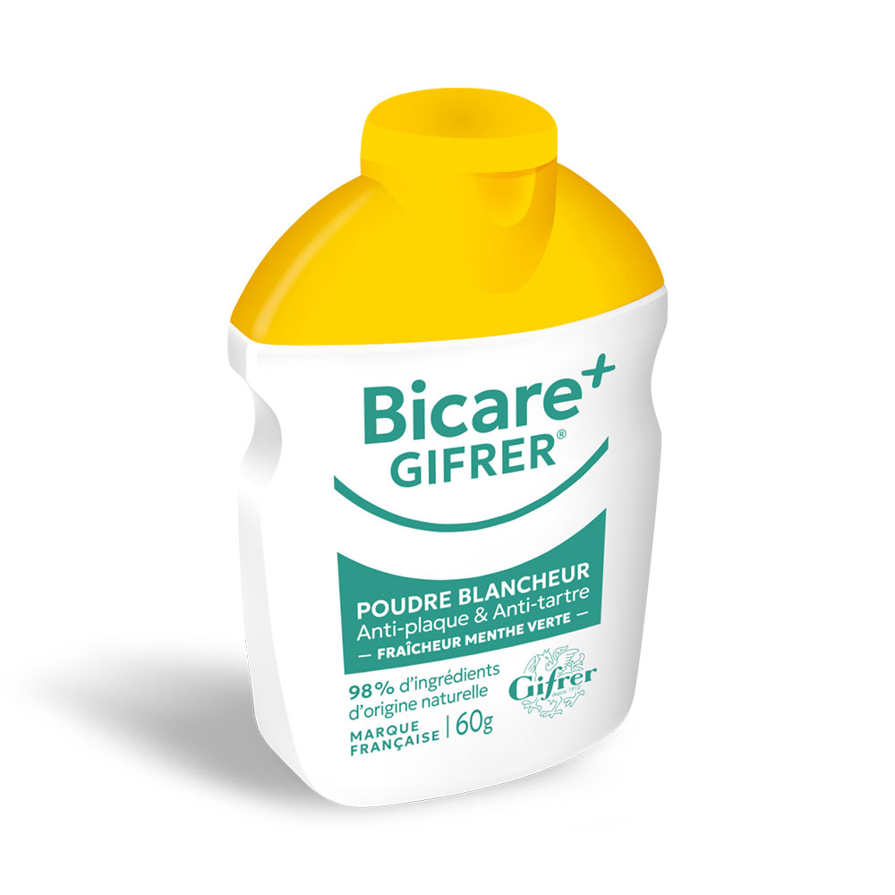 Gifrer Bicare Plus Poudre blancheur Fraîcheur Menthe Verte 60g