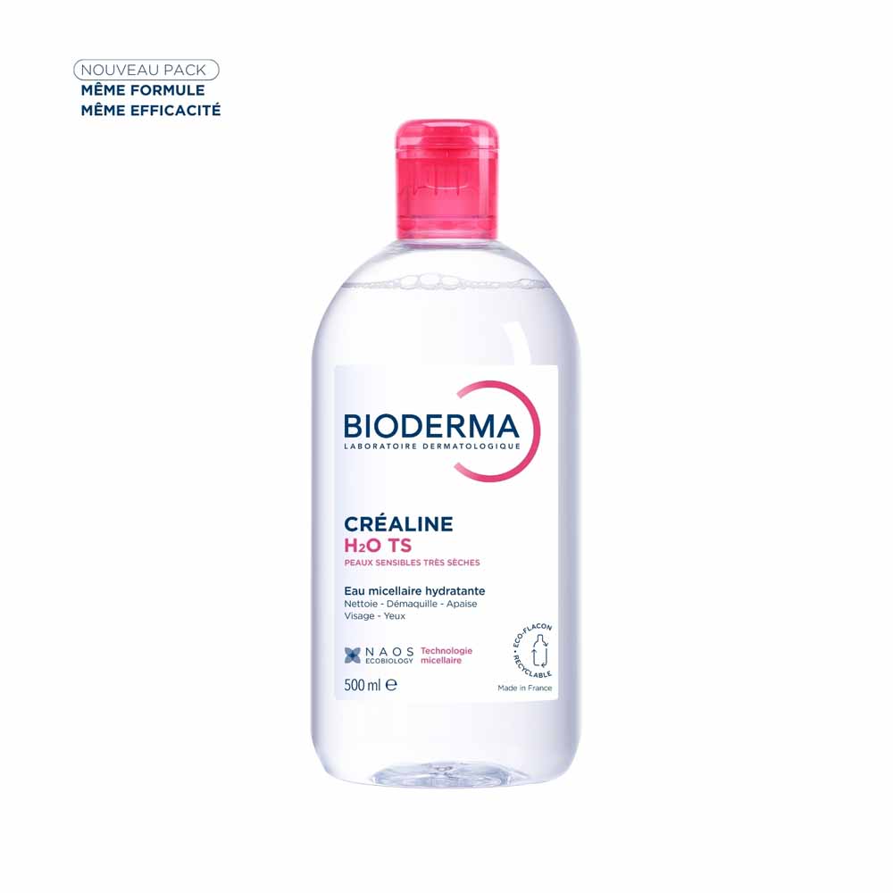 Bioderma Crealine Eau Micellaire Démaquillante Peaux Sensibles à Très Sèches 500ml