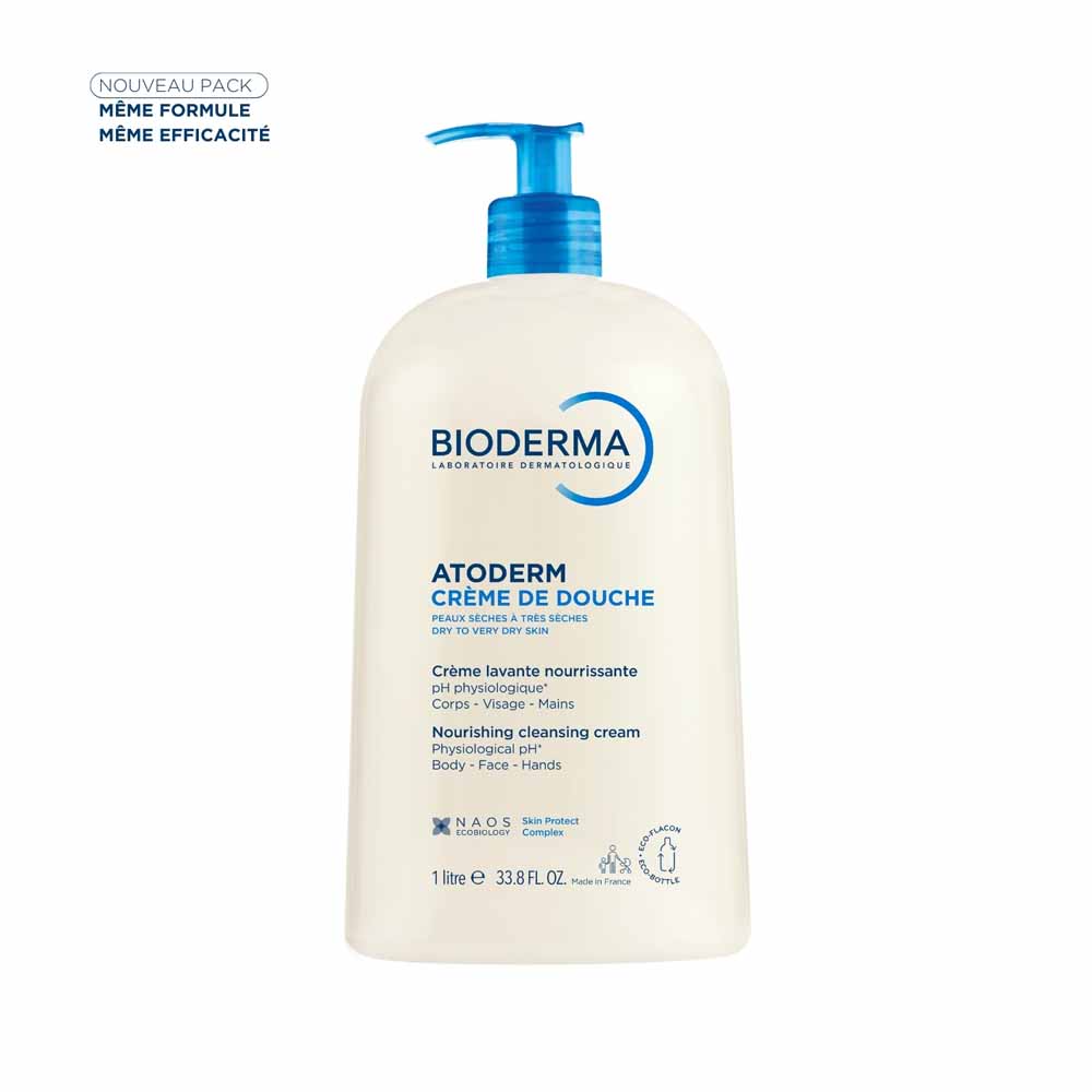 Bioderma Atoderm Crème de Douche Hydratante Peaux Normales à Sèches 1L
