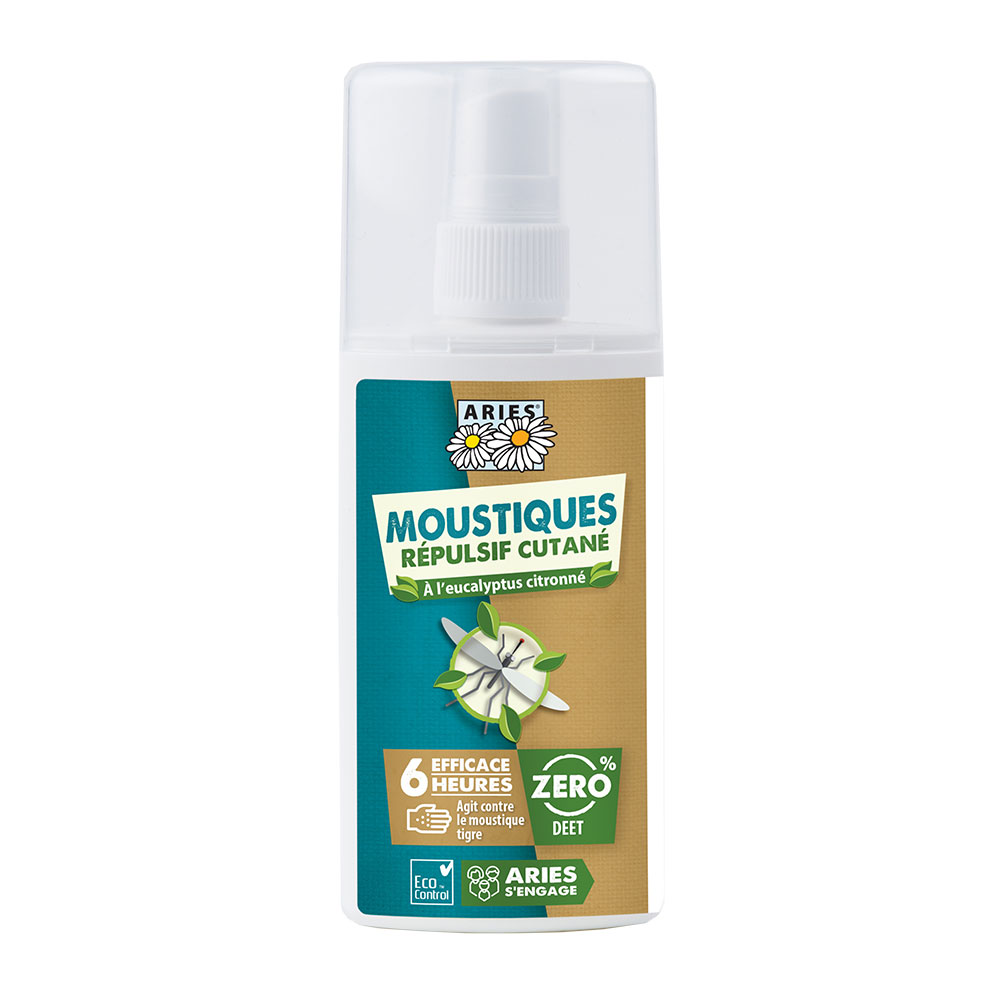 Baume répulsif cutané moustiques famille 50ml Aries
