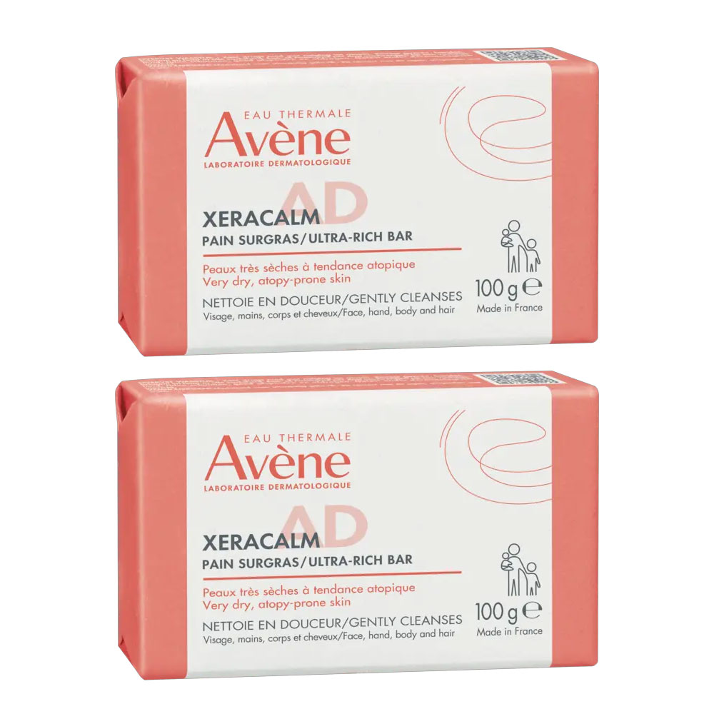 Avène Xeracalm A.D Pain Nettoyant Surgras Lot De 2x100g
