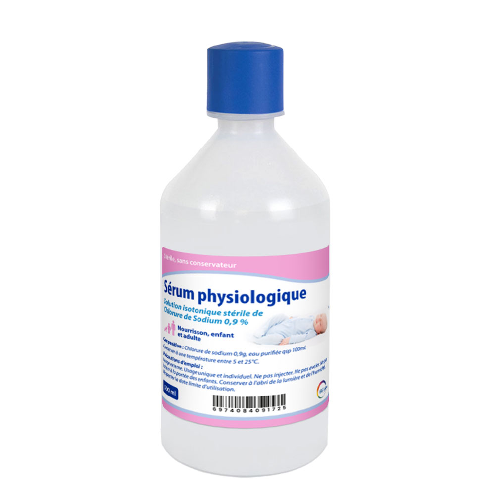 Care+ Sérum physiologique Safety+ 500ml