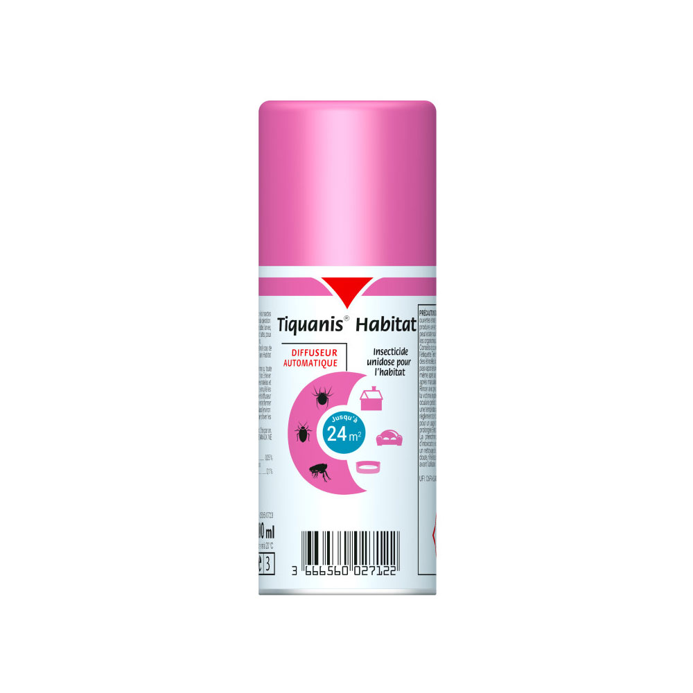 Vetoquinol Tiquanis Insecticide unidose pour l'habitat Diffuseur 100ml
