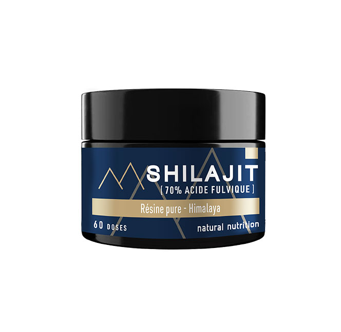 Natural Nutrition Shilajit Résine Pure 60 Doses