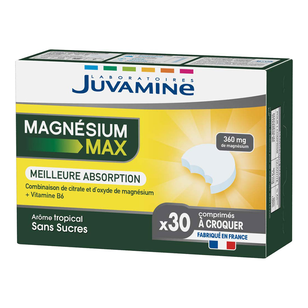 Juvamine Magnésium Max 30 comprimés