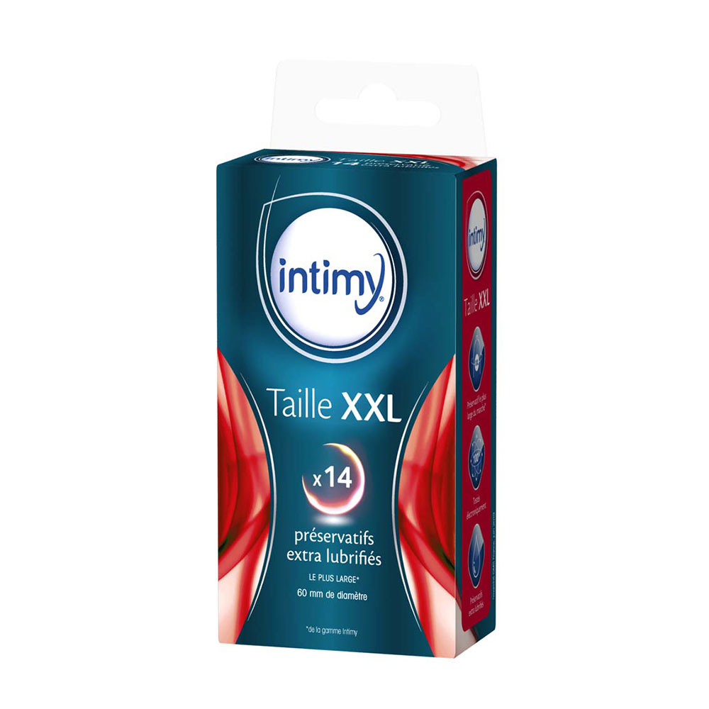 Intimy Préservatifs Extra Lubrifiés XXL x14