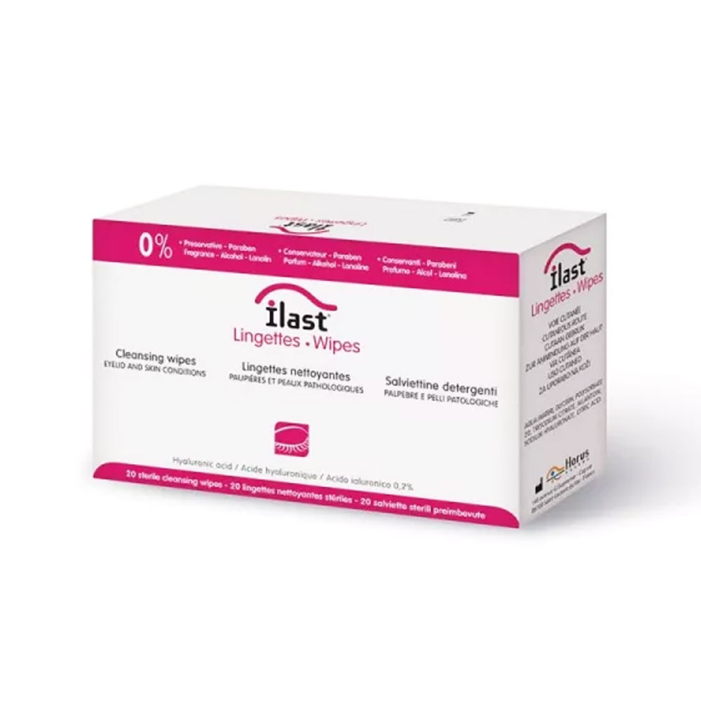 Dulcis Health Science Ilast Lingettes Nettoyante Paupieres x20