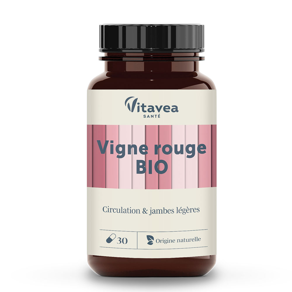 Vitavea Santé Les Essentiels Vigne rouge Bio Circulation 30 Gélules