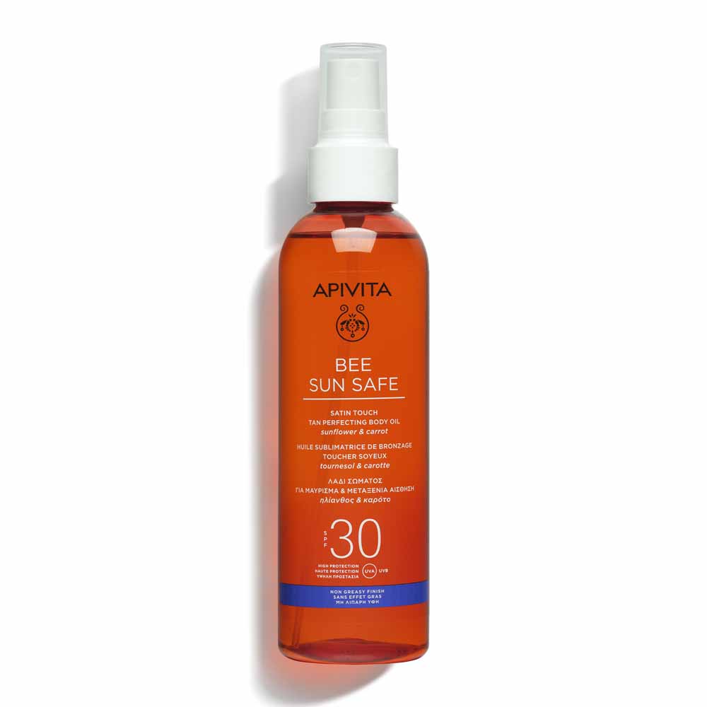 Apivita Bee Sun Safe Huile Sublimatrice de bronzage SPF30 200ml