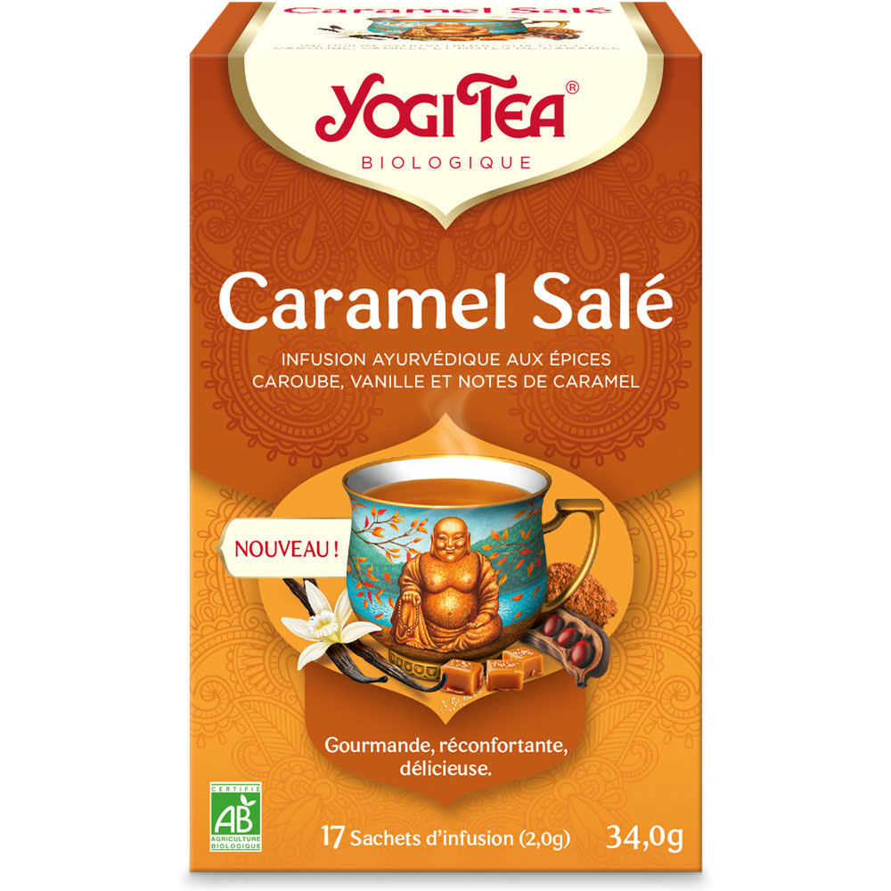 Yogi Tea Infusion Caramel Salé Bio 17 sachets