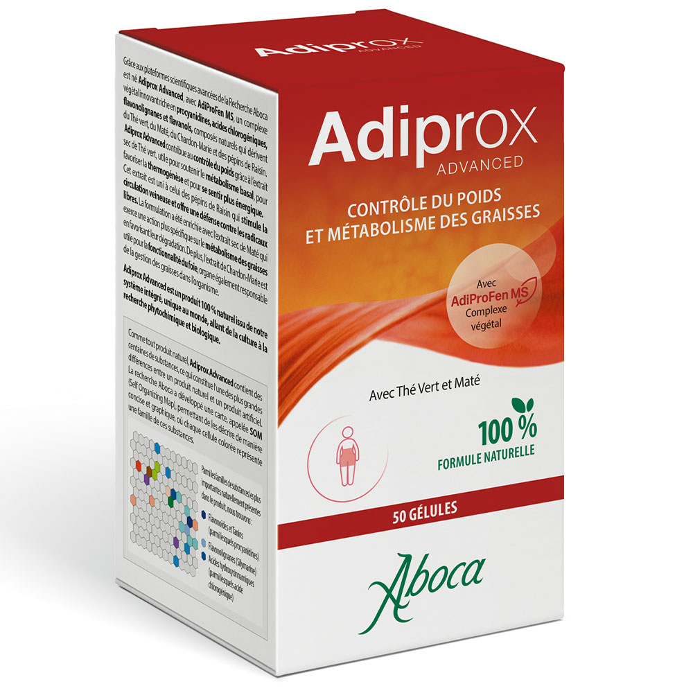 Aboca Métabolisme AdiproX Advanced Contrôle Du Poids & Métabolisme Des Graisses 50 Gelules